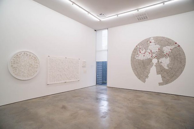 Miguel Angel Rios "Folding Borders" installation view