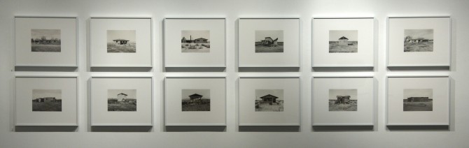 Mark Ruwedel, "Desert Houses" 2004 - 2013, gold toned gelatin silver prints at  Gallery Luisotti