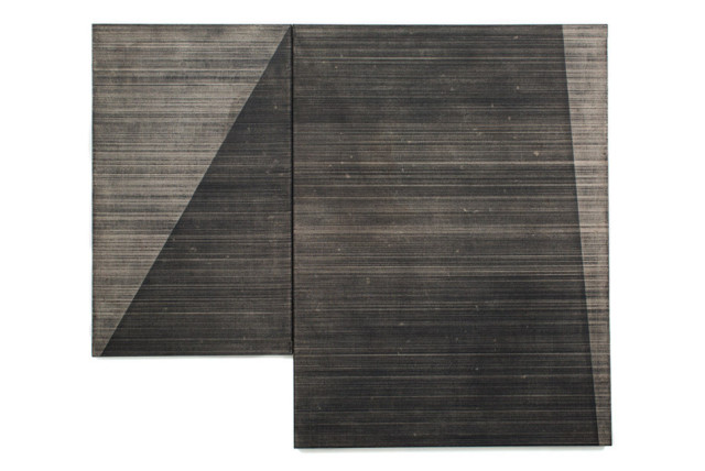 Blaise Rosenthal, A Farewell, 2014, charcoal an dacrylic on canvas  (image: Johansson Projects)
