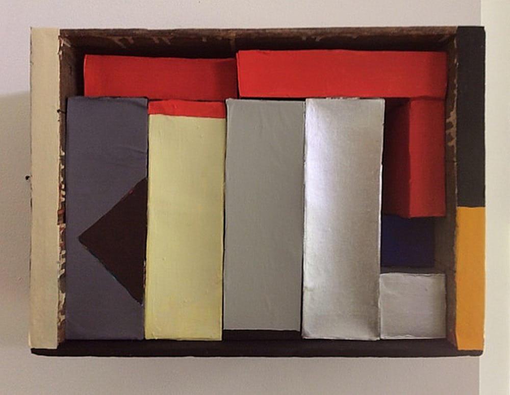 Nancy Shaver "Red, Yellow and Blue Boxes in a Box" 2015